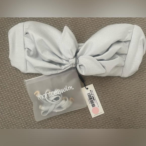 Pearl, shimmery Montce swim top - Picture 2 of 3